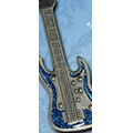 Pewter Guitar Ornament W/Charm